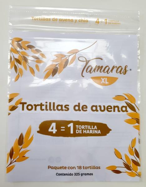 Custom Mexican Tortilla Packaging Resealable Aluminum Foil Plastic Pouch Zip Lock Bag