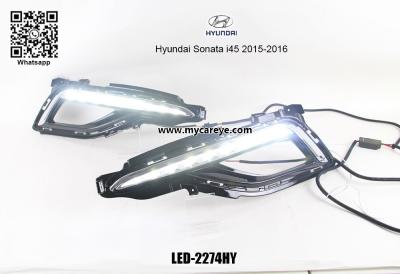 Hyundai Sonata i45 2015-2016 Car LED DRL day time running lights driving daylight