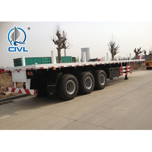 40 Feet Container Carrying flatbed Semi Trailer Trucks With JOST Landing Leg