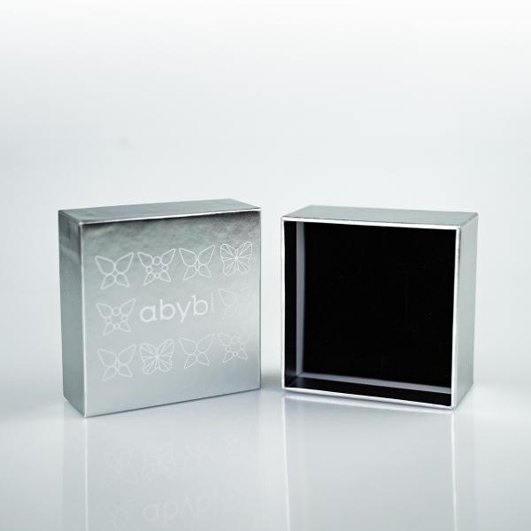 Wholesale Personalized Silver Small Mini Jewelry Box Packaging Boxes For Jewelry Bracelet With Velvet Insert