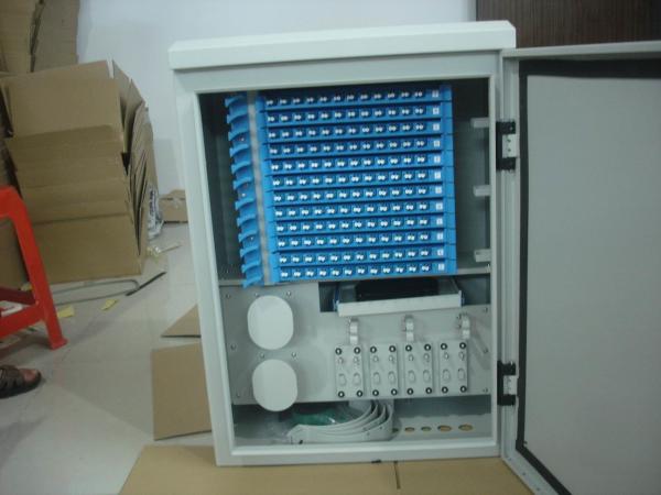 Outdoor Network Storage 144 Cores Fiber Optic Cabinet
