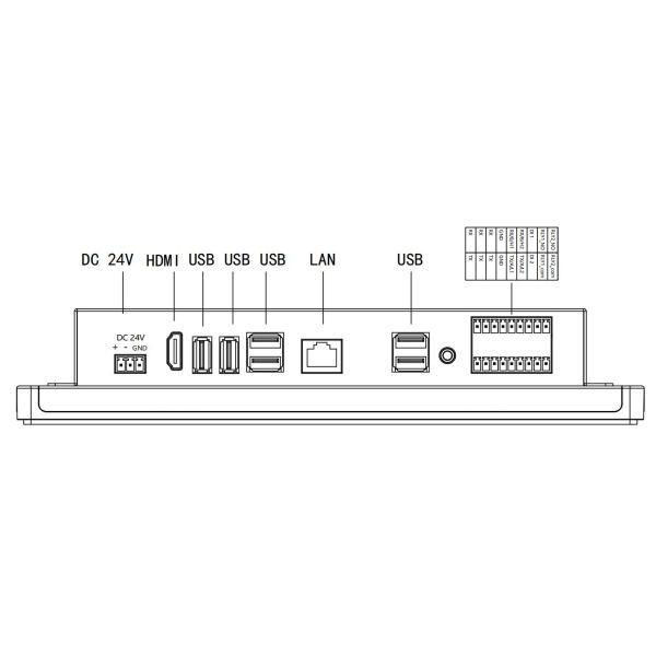 Android HDMI Capacitive Touch Panel Embedded High Resolution