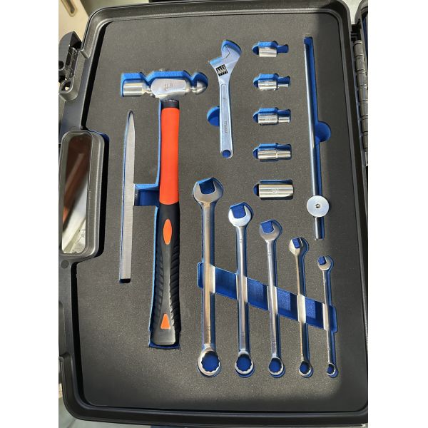 Anti-Static Nonmagnetic Tool Kit with Portable Case, Nonmagnetic Stainless Steel Tools for Electronic Servicing & Repair