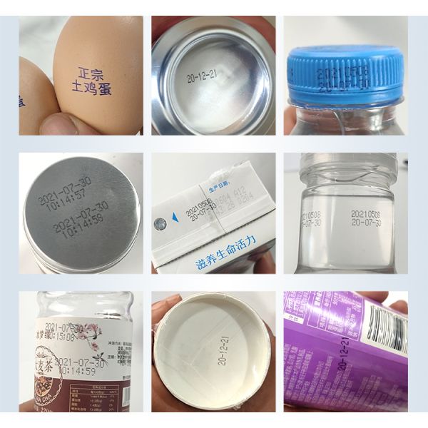 Handheld Inkjet Printer for Batch Code Expiry Date on Paper Plastic Wood Metal Glass