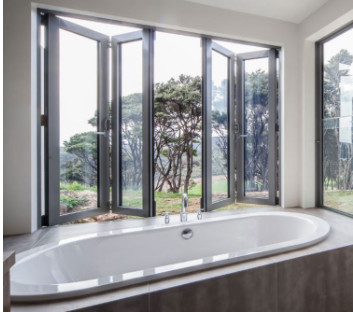 Watertight Insulated Aluminium Sliding Folding Windows , Internal Bifold Windows