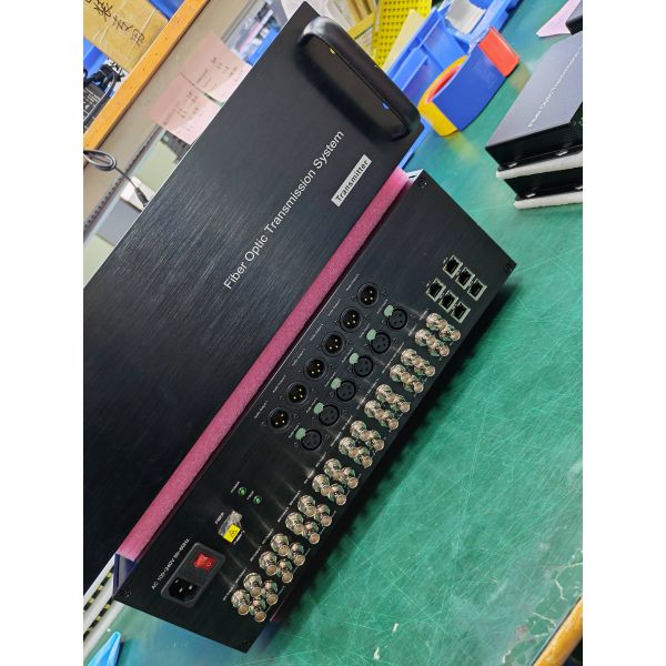 3RU 16CH 3G SDI with XLR and Ethernet, Dual LC Fiber Transmission System