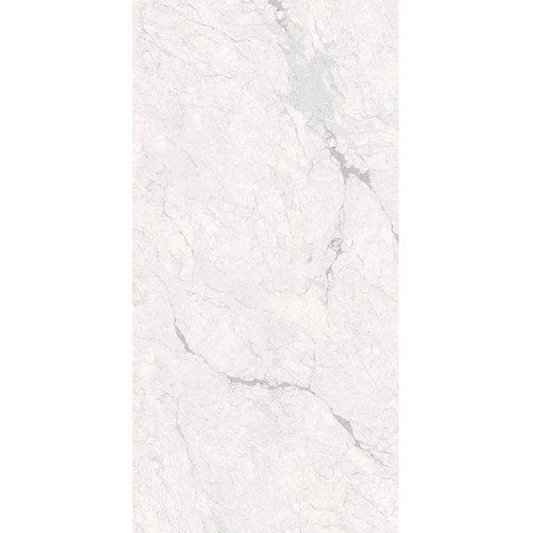 Ceramic White Living Room Floor Glazed Marble Look Polished 240*120cm Porcelain Tiles