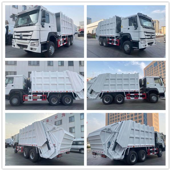 Customized Request Sinotruk HOWO 6X4 Heavy Duty 336HP 371HP Garbage Compactor Truck