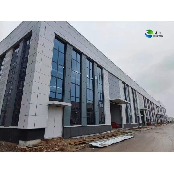 Earthquake Resistant 7~9 Grade Steel Structure Warehouse with Fireproof Waterproof Windproof Features and Solid H-shape Steel Beam