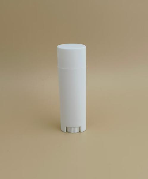 White Small Ellipse Smooth Lip Balm Packaging for Lipsticks