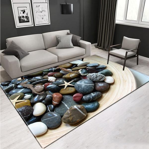 122*183 cm Landscape pattern living room center area rug  Polyester fibers Factory price