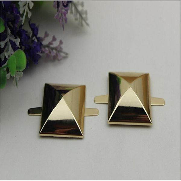 DIY bag hardware accessories light gold 30 mm metal square nail for handbag