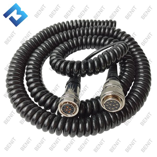 High Quality Digital Controller Host Spiral Power Cord 04-02-02561for Asphalt Paver