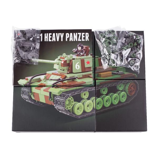 Military scene weapon soldier mini figure soviet KV-1 heavy tank assembling building blocks