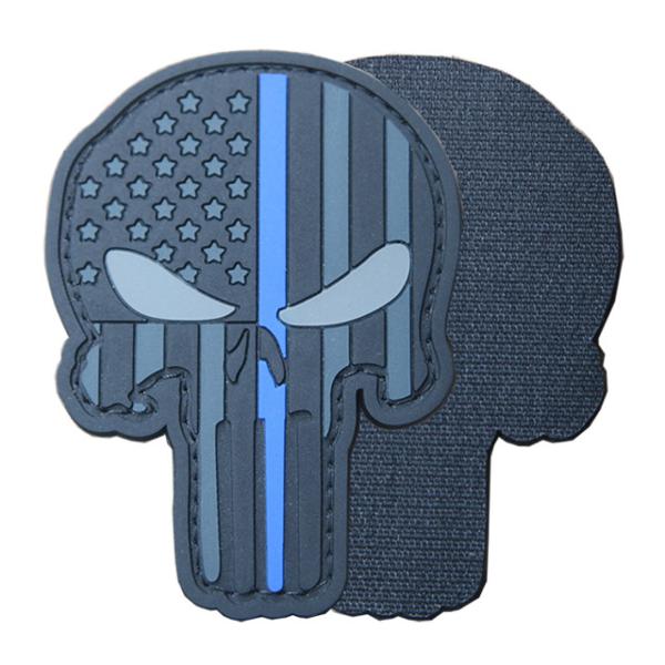 Pantone Color Chart Custom Rubber Badges Skull Flag PVC Patches