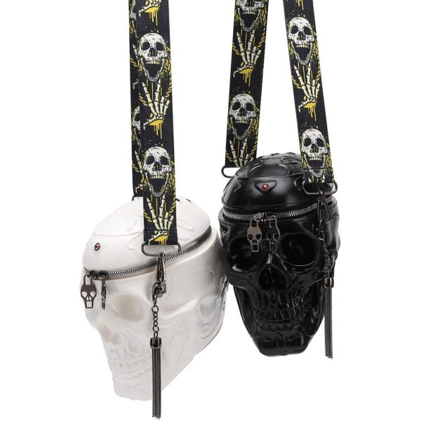SKULL PURSES HANDBAGS FOR WOMEN SHOULDER BAG,SKULL CROSSBODY PURSE GOTHIC BAG PURSES HOLIDAY PARTY GIFT