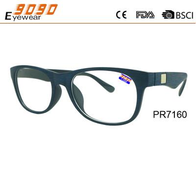 Unisex fashionable reading glasses, made of plastic, Power rang : 1.00 to 4.00D
