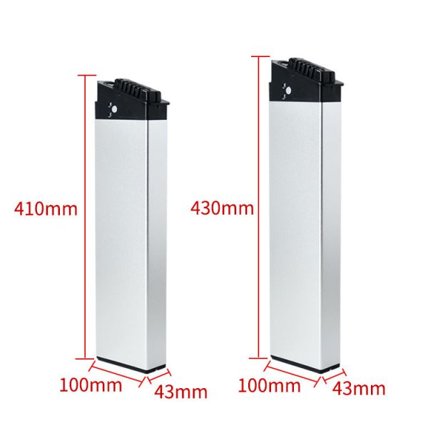 36V 48V 10.4ah 12.8ah 14ah Перезаряжаемая Серебряная рыбка Электровелосипед Аккумулятор Складный электрический велосипед Литиевая батарея