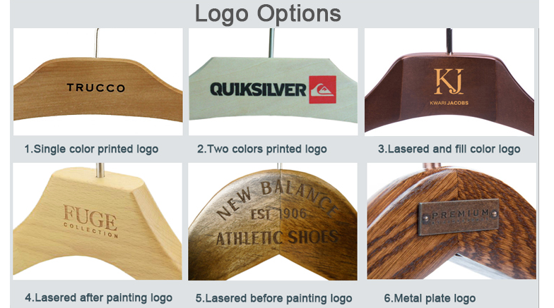 Wooden Painting White Shop Coat Hangers For Displaying Children Garment