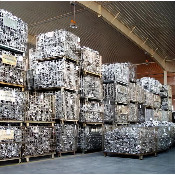 Customizable Steel Wire Mesh Container with 50-100mm Wire Hole Silver Finish
