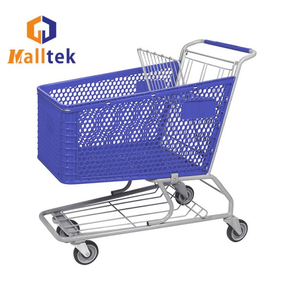 Camión de compras de plástico personalizado con recubrimiento en polvo para acero y plástico