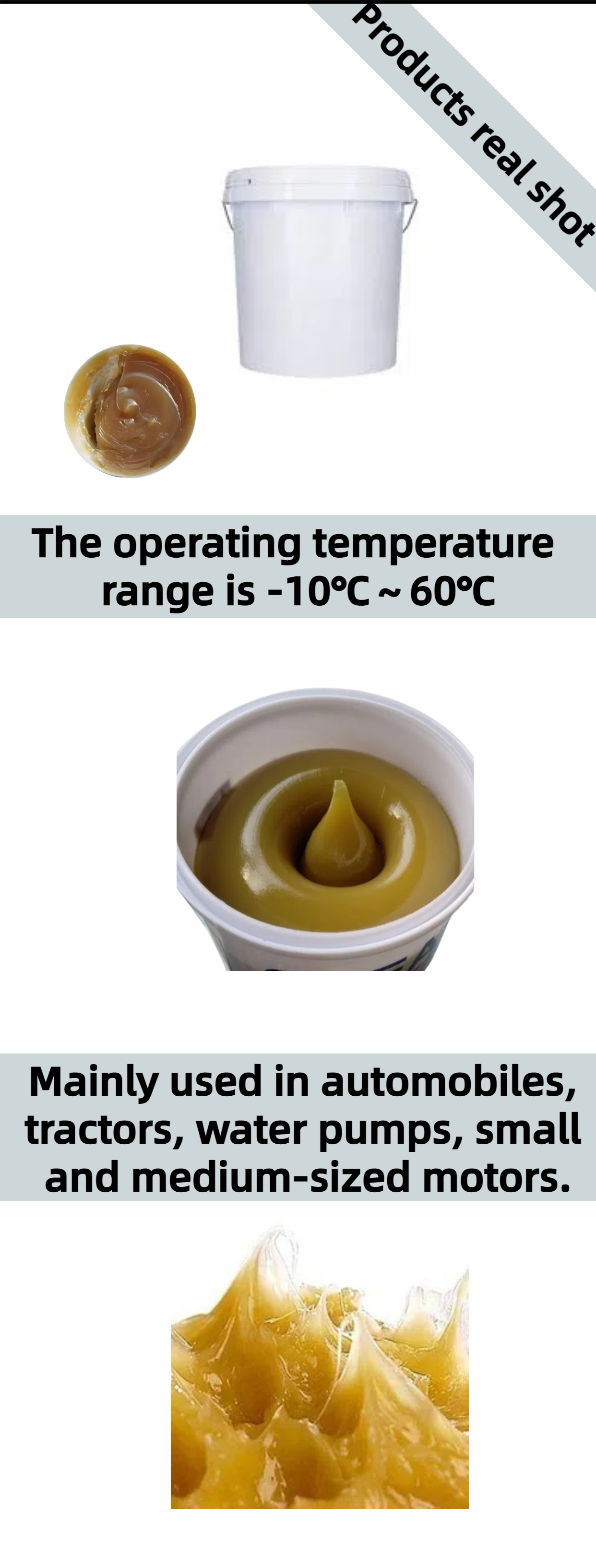 Fluid Lithium Graphite Overbased Severe Duty Sulfonate Calcium Base Grease Ep-2 for Engine