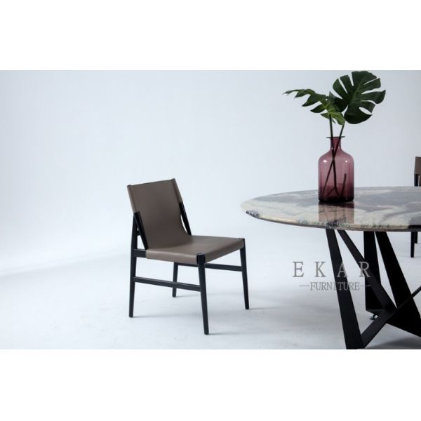 High End Modern Beautiful Natural Marble Top 6 Seater Dining Table Designs Diameter 1.2/1.5 m Table