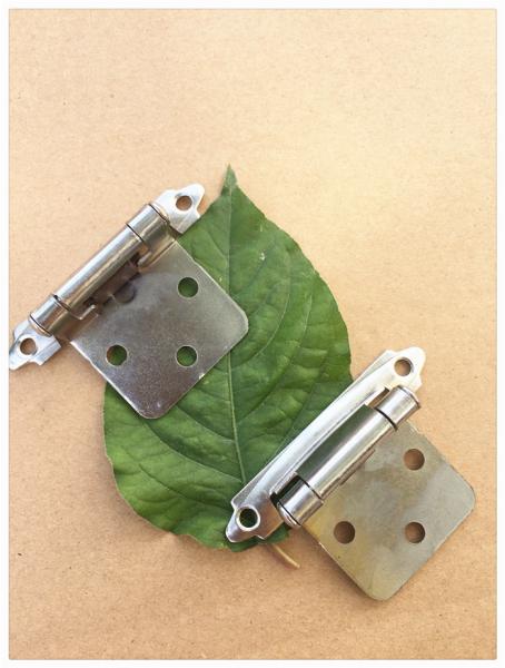 Steel Bp Metal Butterfly Cabinet Hinges , Chrome Butterfly Hinges Satin Nickel Plated