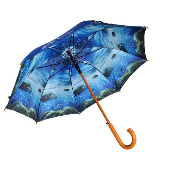 Impression automatique de papier de transfert de chaleur de parapluies promotionnels de golf de doubles couches à l'intérieur de couche