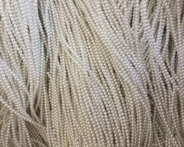 High Quality DIY Handmade  ABS Plastic 8mm  White  Imitation Pearl Bead Strand