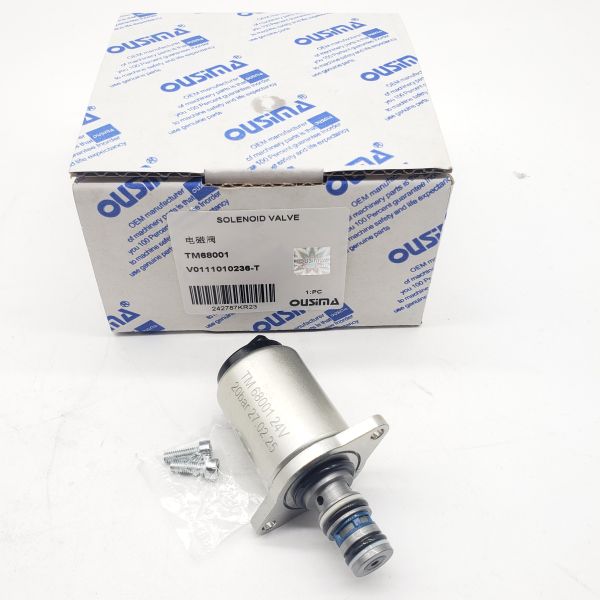 Válvula solenoide TM68001/V0111010236-T para máquinas excavadoras