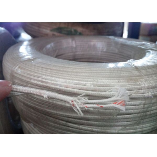 2x0.5mm 2x0.6mm 2x0.8mm Type E Thermocouple Extension Wire Metal Shield Fiberglass / PFA Insulated