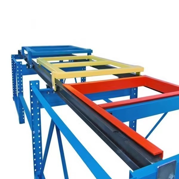 QF-Push Back Racking For Heavy Duty Selective Storage Pallet Shelf Closed Design