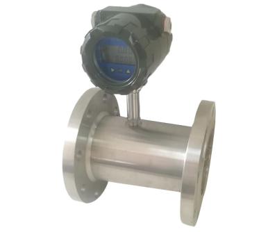 Tipo boa repetibilidade 0.05%-0.2% da flange do medidor de fluxo da turbina da elevada precisão de DN80