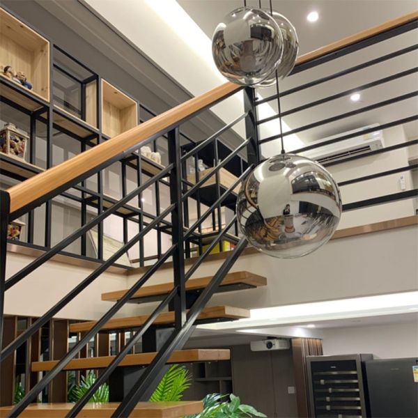 Профиль поручня художественного дизайна алюминиевый для перил лестницы гостиницы крытых