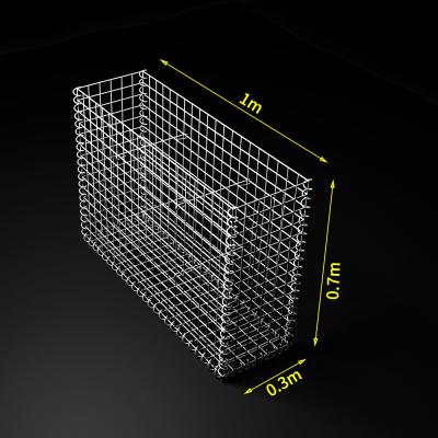 a gaiola de pedra galvanizada 75x75mm soldou Mesh Gabion Box