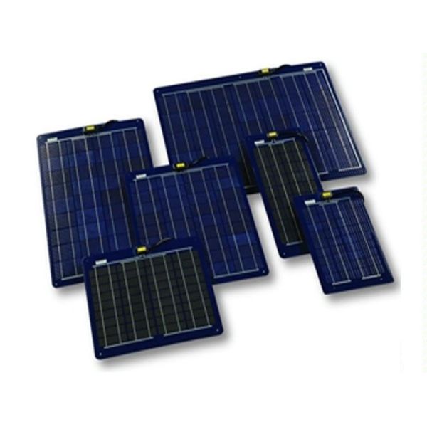 40 Watt Mono Black Solar PV Panels High Transmittance Low Iron Tempered Glass Cover