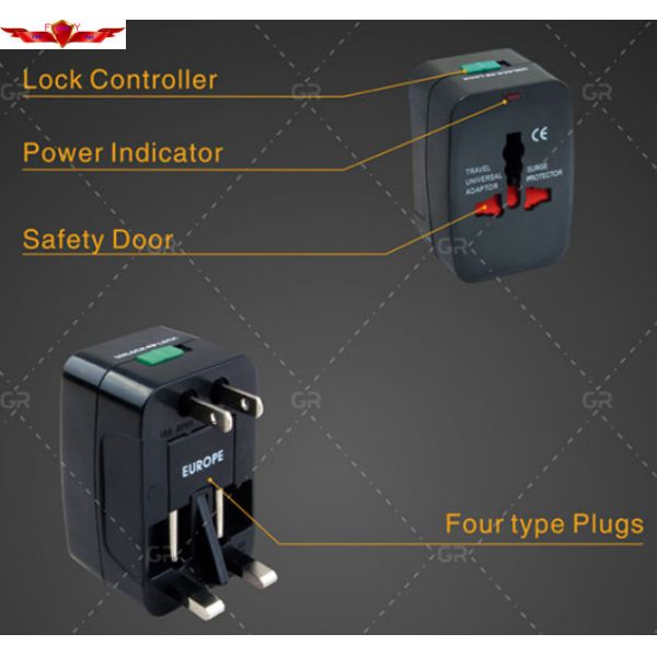 Hot Sell Portable Mini EURO USA UK AUS Travel Adapter Plug Worldwide Use