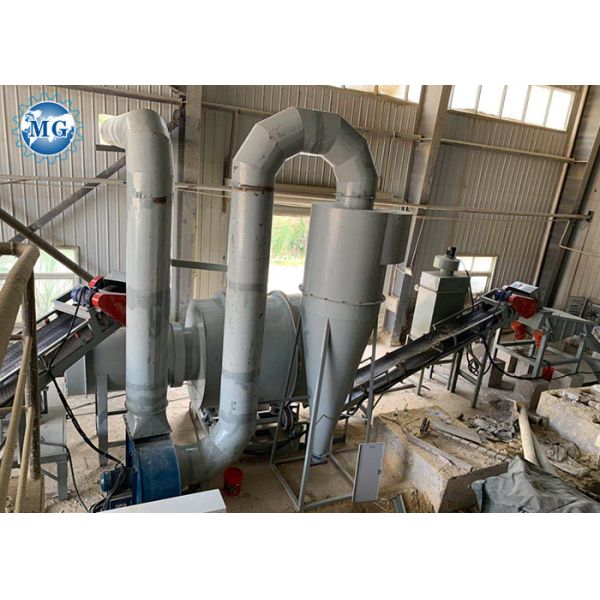 Оборудование засыхания кварцевого песка кремнезема реки роторного барабанчика с фильтровать сталь углерода