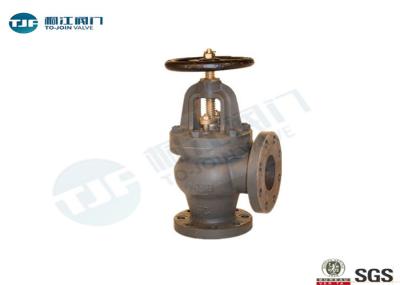 Angle Pattern Globe Stop Valve , Cast Steel Marine Globe Valve JIS F7312