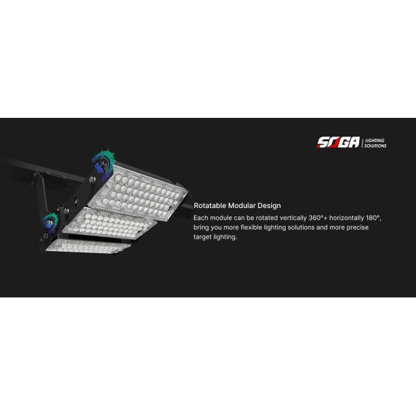 Le stade extérieur multifonctionnel de LED allume l'éclairage de secteur de 480W LED