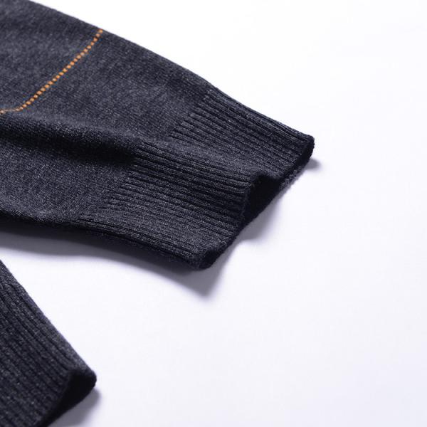 Pure Cashmere Men's Winter Knit Pullover Sweaters Business Style OEM Service