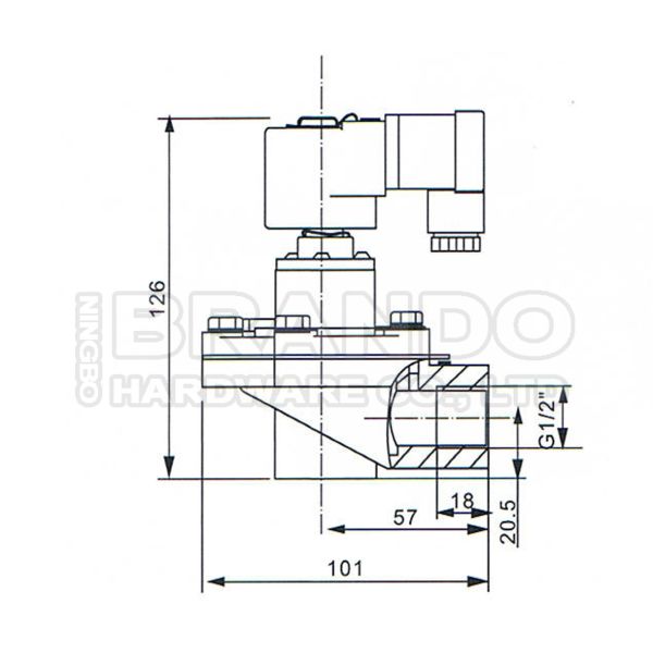 Тип клапан реактивного сопла 24ВДК 220ВАК Гоен дюйма КА15Т 1/2 ИМПа ульс сборника пыли