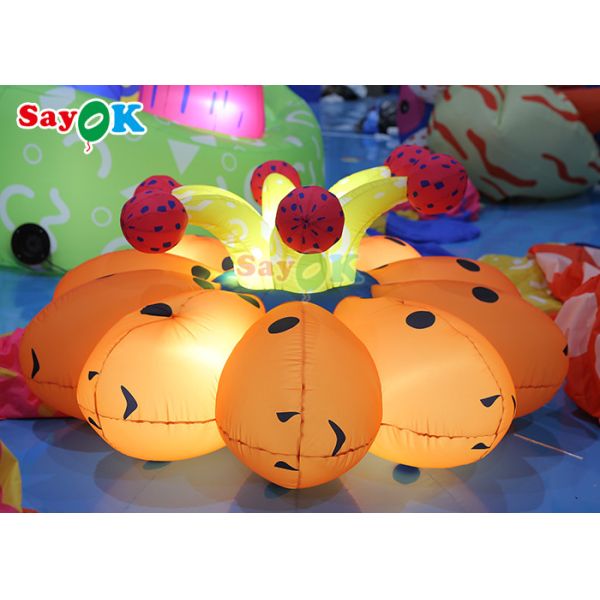 заводы приведенные цветка ткани 190T Оксфорда раздувные для освещения украшения свадьбы