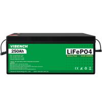 Visench Deep Cycle Storage Energy System 12V 250Ah LiFePO4 Rechargeable Lithium Iron Phosphate Battery
