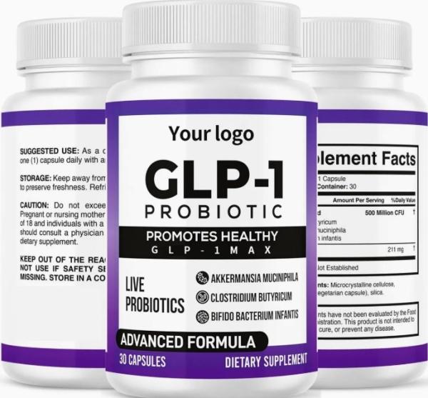 GLP-1 Probiotics Maintain a Balanced Intestinal Environment, Vegetarian Capsules, Organic Prebiotics-Organic Prebiotics