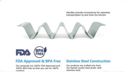 Small Order material S/S.18/8  Food Grade Taco Holder BPA Free FDA Appoved