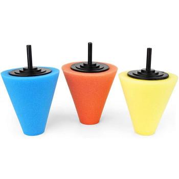 300g 3 Pack Drill Polishing Cone 3 Inch Foam Polisher Buffer Pad Sponge Ball