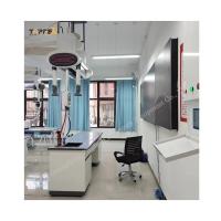 Table de laboratoire chimique personnalisée en noir et blanc avec cadre métallique en aluminium plastique