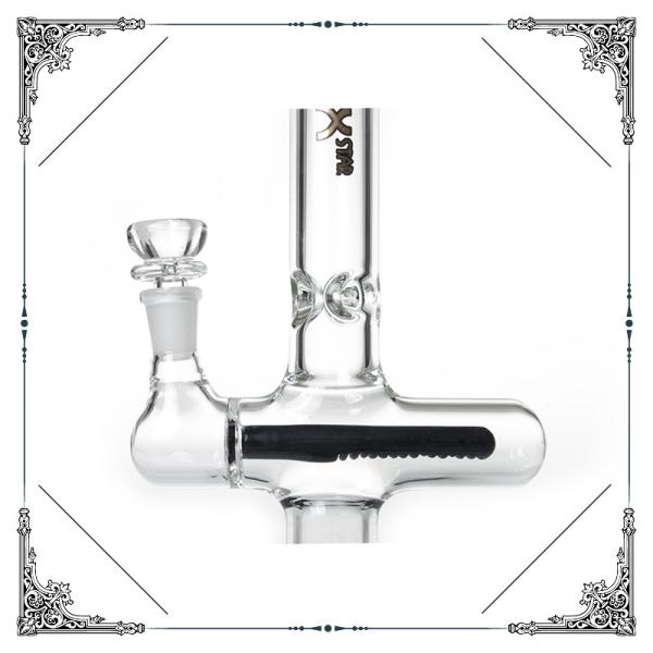 Cross Style Bong With Inline Pecolator Glass Smoking Water Pipe Bongs Heady Glass Hookah